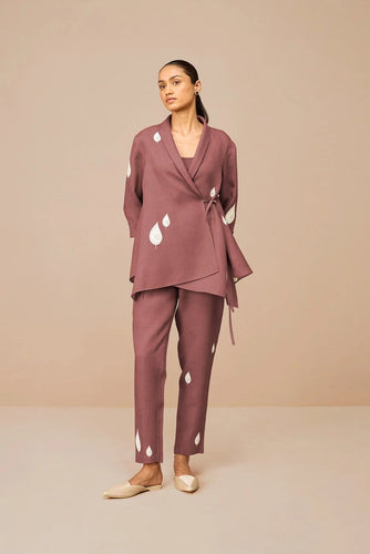 Dahlia Shirt Set - Rose