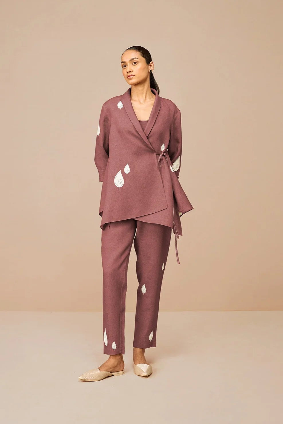 Dahlia Shirt Set - Rose