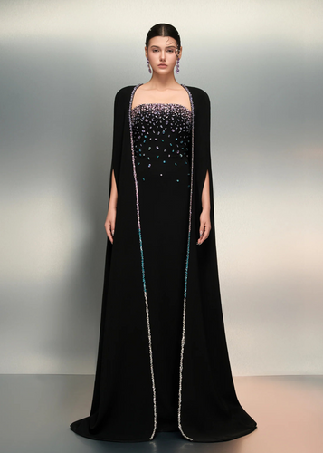 Mala Gown w/ Cape
