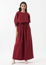 Pleated Sleeve top w/ Skirt