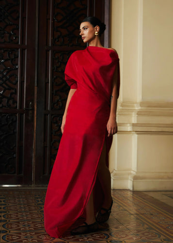 Ankim Dress in Scarlet