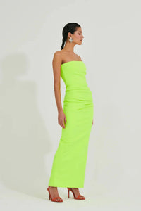 Neon Strapless Dress