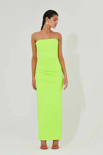 Neon Strapless Dress