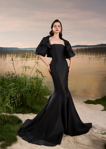 Gown w/ Short Cape in Pink