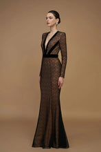 V-Neck Mermaid Gown