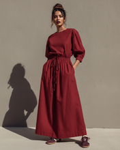 Pleated Sleeve top w/ Skirt